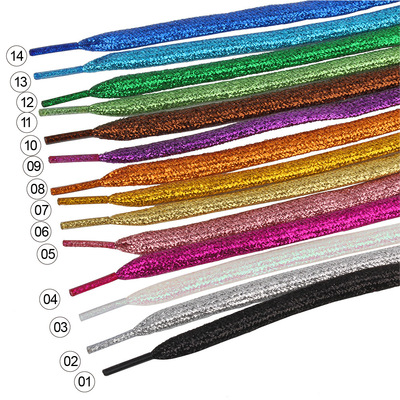 13 goods in stock Shoelace colour Pearl gold silvery Shoelace outstanding Young Elegant demeanor