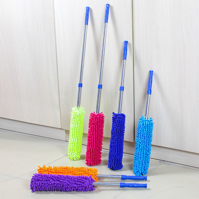 Scalable Chenille Feather duster remove dust Duster Household car Electrostatic precipitator Hairfalling Bend dust