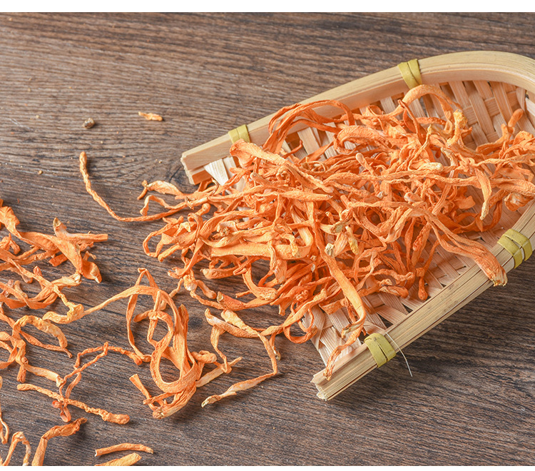 Cordyceps Flower (Cordyceps militaris) — Sulfur-Free Dried Food Herb, Premium Grade quality and texture