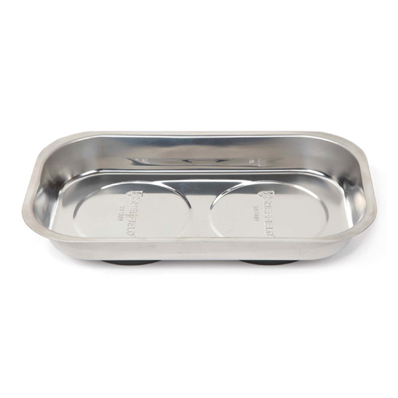 钢盾工具 方形不锈钢磁性碗磁力碗磁碗磁力盘240*140mm S117009