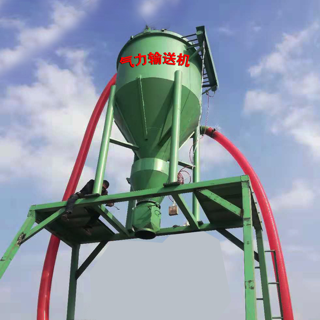 柴油动力气力吸粮机码头卸粮食气力输送机粉料装车气力输送机