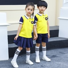 幼儿园园服夏季新款套装小学生运动会校服套头衫六一表演服合照服