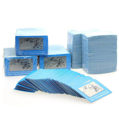 Polarization test card, sunglasses test card, driver's glass test paper, glasses accessories, fishing pattern wholesale