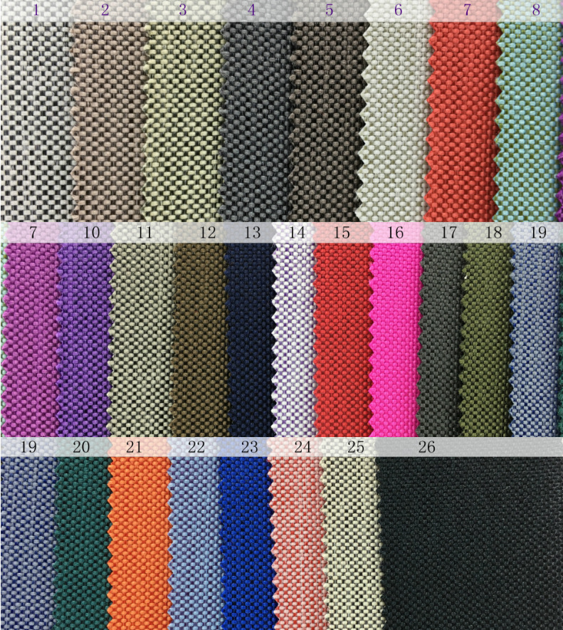 现货供应 600D双色阳离子PU防水磨砂双色阳离子防水涤纶面料 仿麻