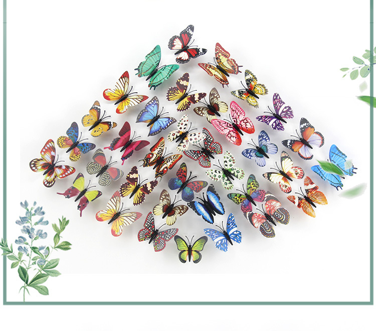 8CM仿真蝴蝶夜光蝴蝶