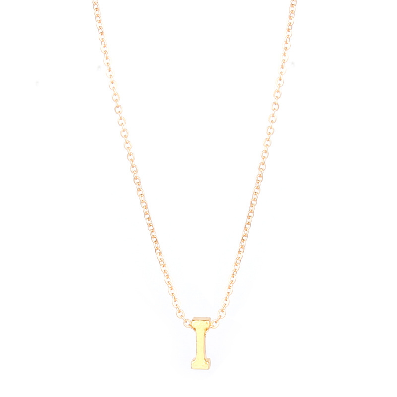 Fashion 26 Letters Necklace Clavicle Chain Simple Necklace Wholesale display picture 18