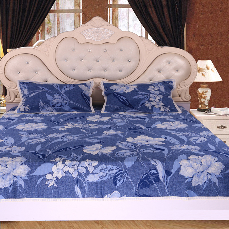 冰都针织纯麻凉席凉毯三套件36支湿纺包邮迷迭香2.2米