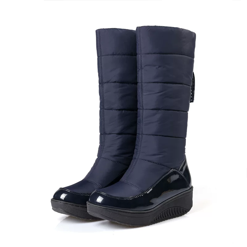 Winter keep warm boots platform with down, plus size, for teenagers