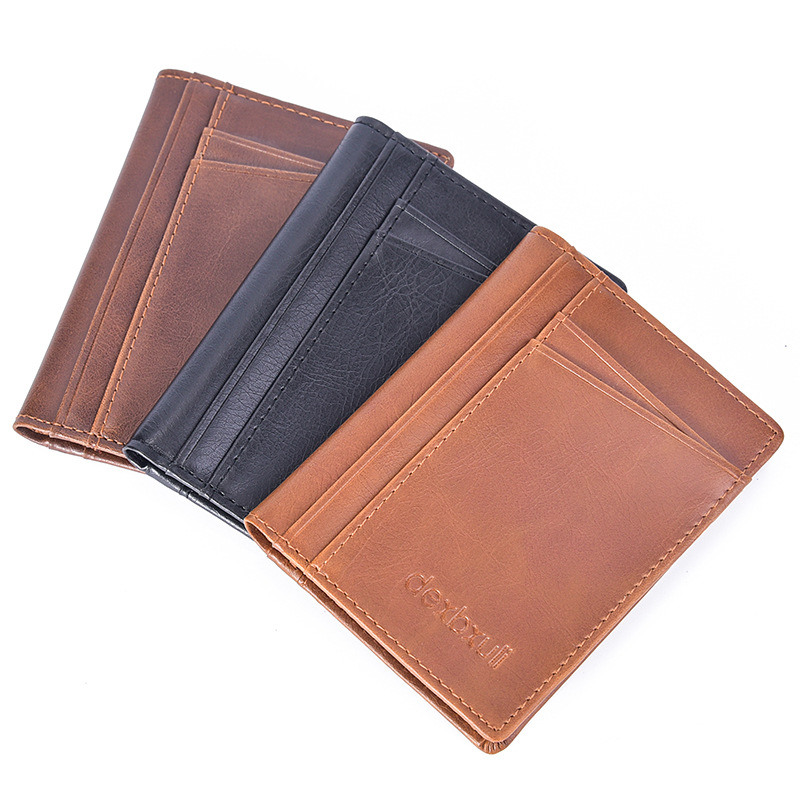 跨境货源 新款男士复古风格多卡位卡包迷你超薄小钱包 厂家现货|ms