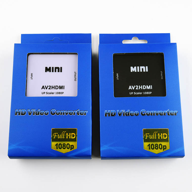 Convertidor AV a HDMI 1080p, audio y video RCA a HDMI, adaptador compacto