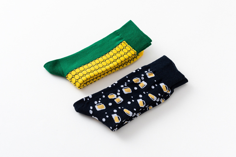 Unisex Lässig Strassenmode Karikatur Mehrfarbig Baumwolle Drucken Crew Socken Ein Paar display picture 4