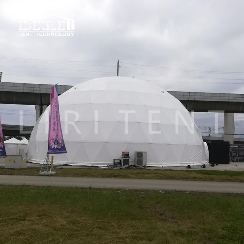 安徽球幕影院帐篷移动360度投影球形篷房价格全景个性化圆形帐篷