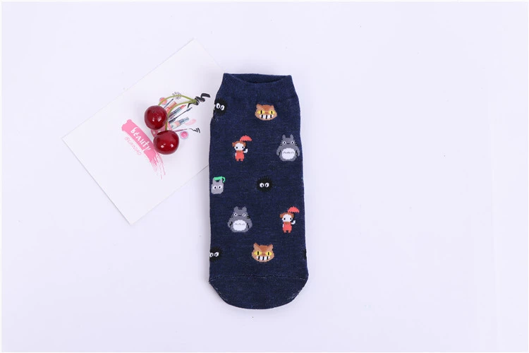 Invisible cotton cartoon socks for kids, cute low‑cut no‑show, one size (elementary school)