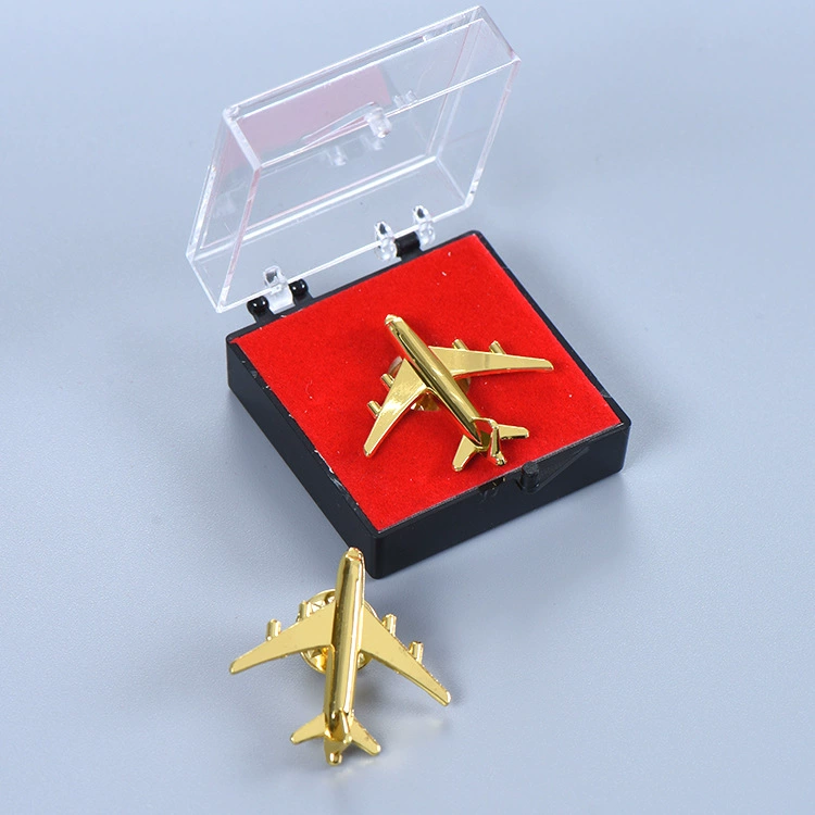 Creative individual badge, airplane, pin, custom-made