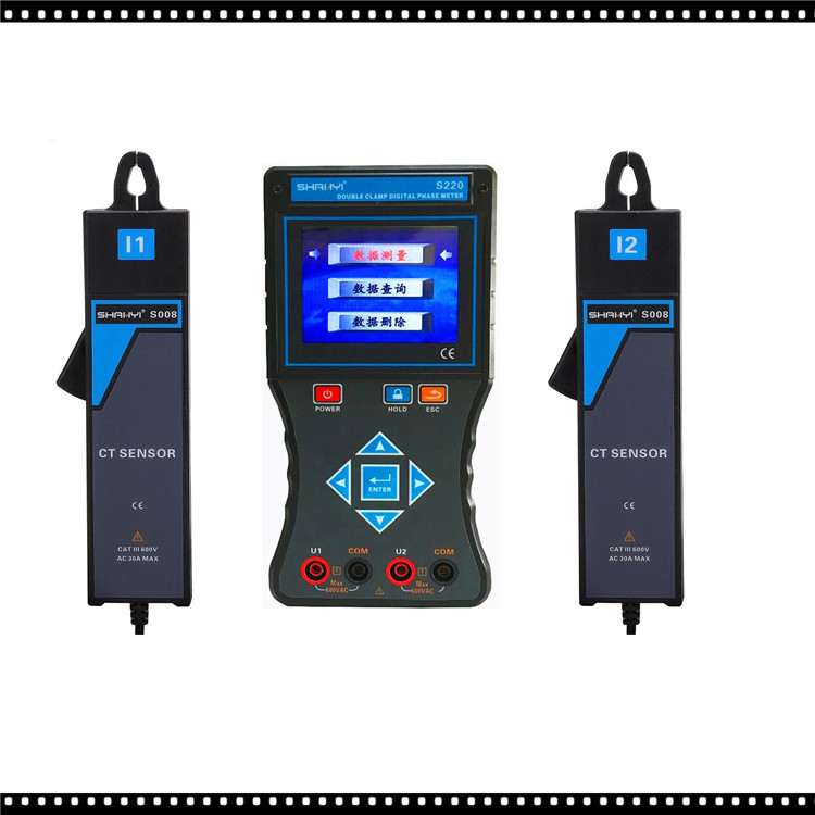 SYS220双钳相位伏安表3.5寸真彩液晶屏 USB接口