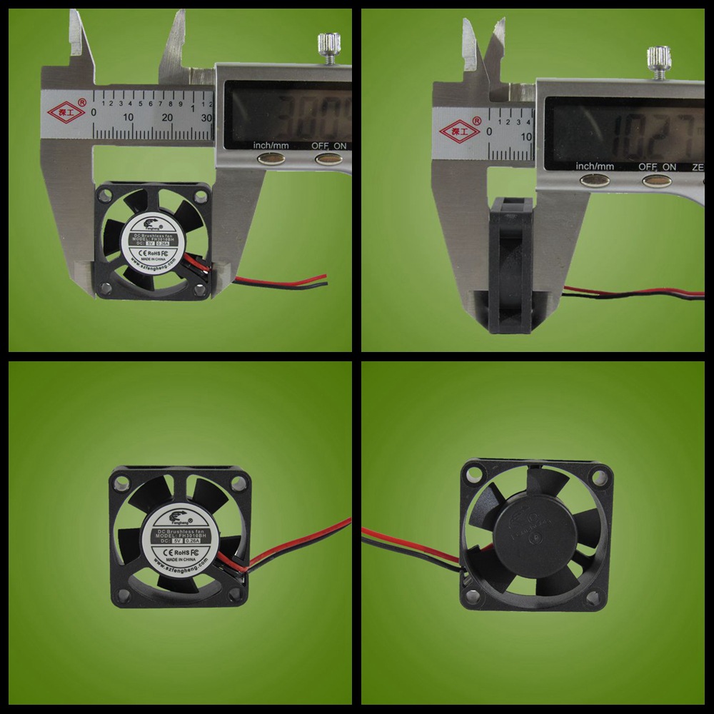 直销风恒树莓派5v适用杜邦端子头3CM厘米30x30x10mm散热风扇