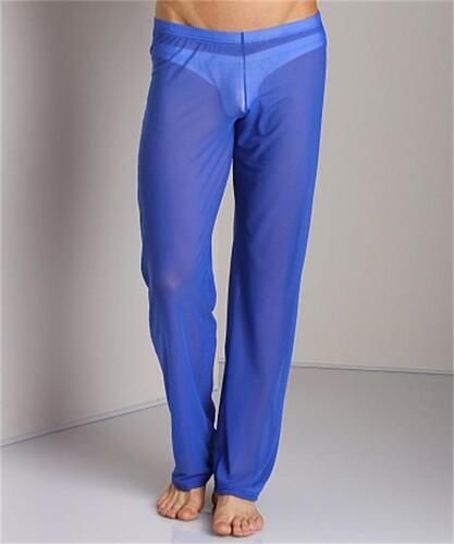  New Low Waist Sexy Refreshing Breathable Non-Mainstream Men's Sexy Mesh Pants Home Pants