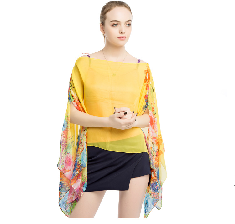 夏季防晒片 女士围巾厂家 泰国旅游披巾