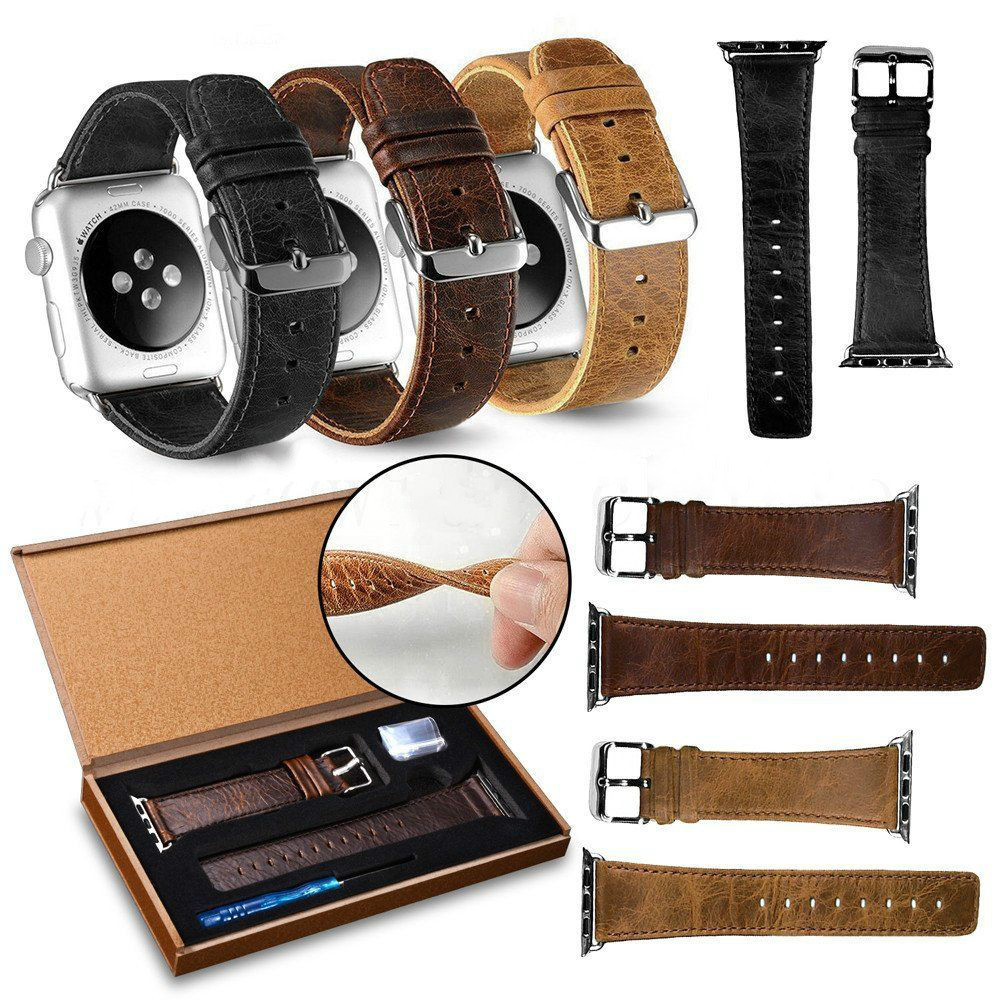 Genuine Leather Apple Watch Band 2