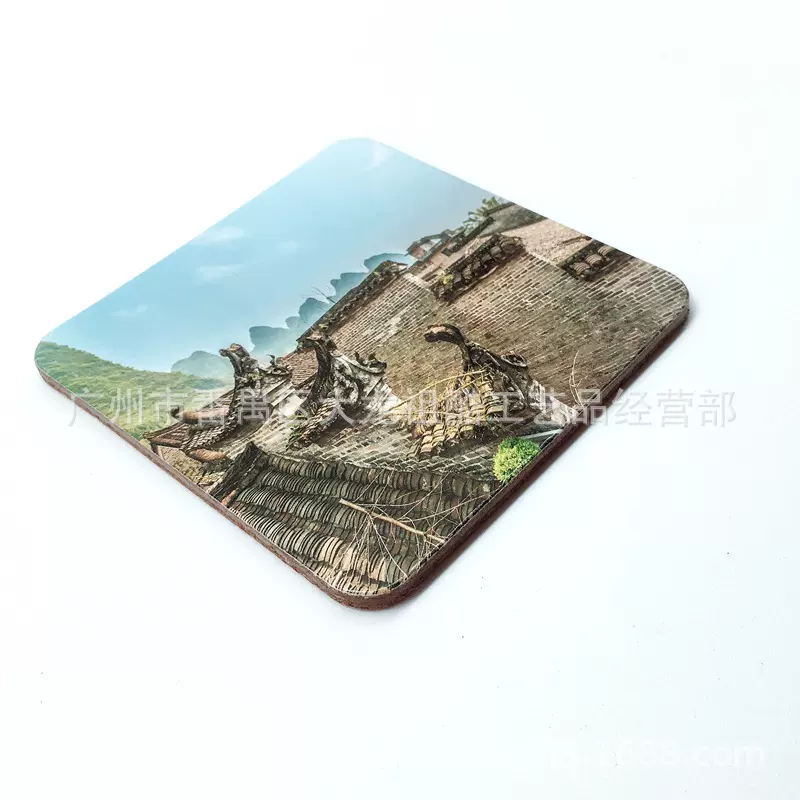 MDF中纤板杯垫 密度板餐桌垫 丝印软木杯垫 吸水纸杯垫