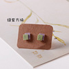 Ceramics, cute earrings, simple and elegant design, internet celebrity, wholesale