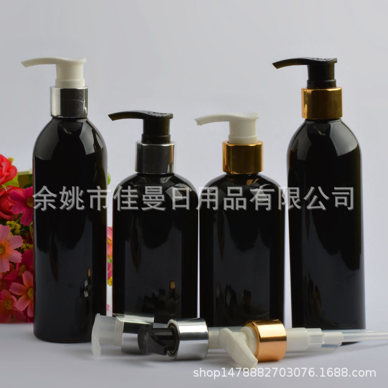 厂家直销250ml毫升乳液瓶螺旋泵瓶按压瓶PET塑料分装瓶按压泵瓶