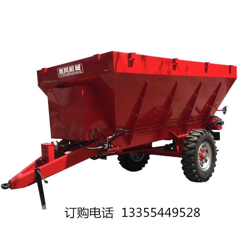 厂家生产生态肥车辆撒肥机 8吨拖拉机转盘抛粪设备  撒粪车
