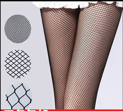 Fishnet stockings for women, Korean anti-snagging, sexy black, large grid fishnet stockings, fishnet stockings, sexy lace, pantyhose, short socks