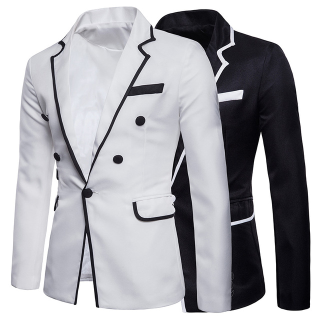 solid color body matching color hem design a button men’s LAPEL 