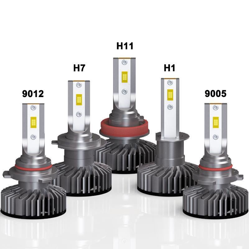 汽车led大灯h7超亮远近光灯h4远近一体h1h119005前大灯雾灯泡改装|ms