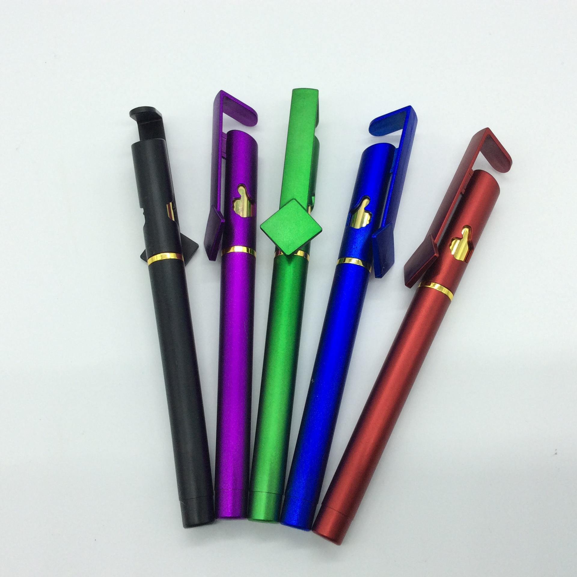 多功能手机支架广告笔印字二维码水笔中性碳素笔定做定制logo