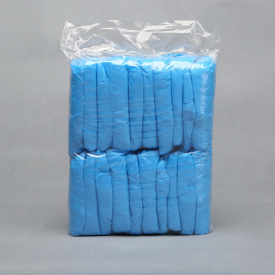 CPE鞋套 塑料鞋套 一次性鞋套 防水防滑保洁 100只装|ru