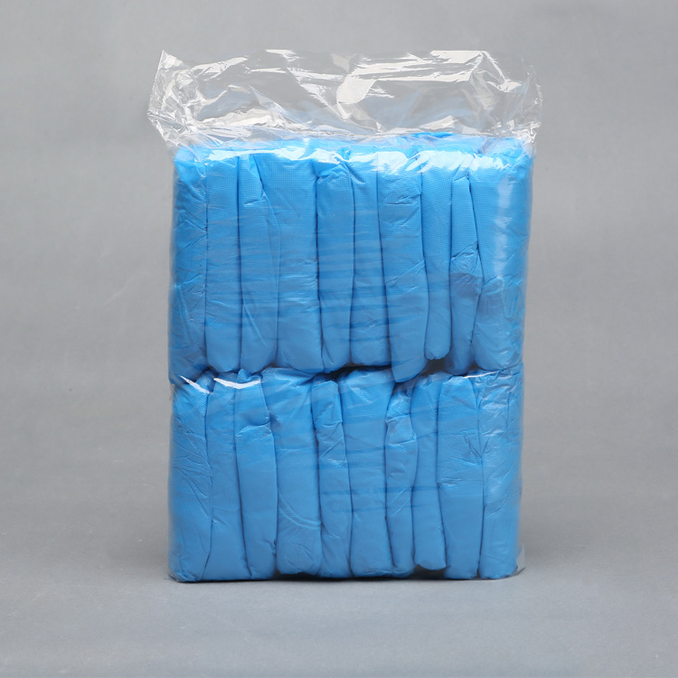 CPE鞋套 塑料鞋套 一次性鞋套 防水防滑保洁 100只装|ru