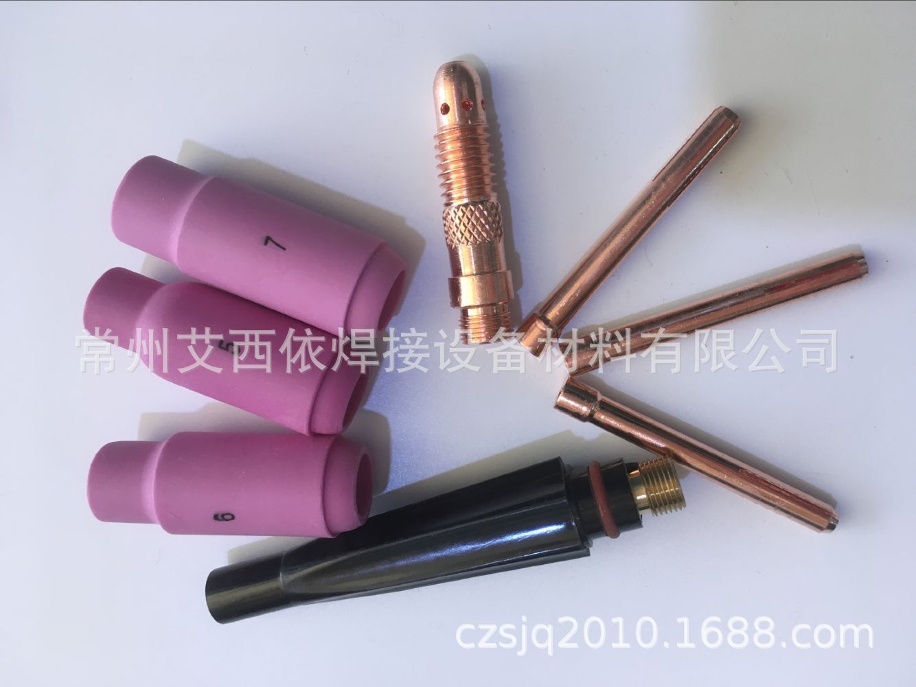 WP-18/WP-26/WP-17氩弧焊配件瓷嘴夹头连接体枪尾长帽短帽钨极夹-阿里巴巴