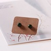 Ceramics, accessory, small earrings for beloved, bright catchy style