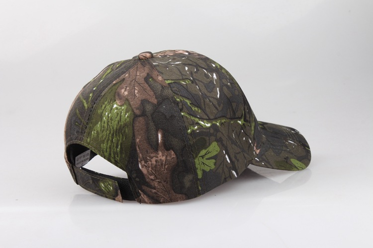 Outdoor Sun Protection Quick Drying Hat With Jungle Leaves Men's And Women's Camouflage Fashionable Baseball Cap_voghion.com