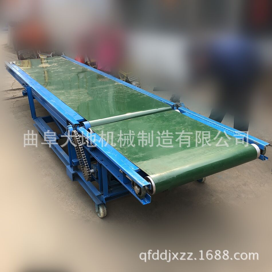 大地长期低价供应长距离皮带输送机 袋装物料专用皮带输送机