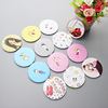 Cartoon round handheld mirror