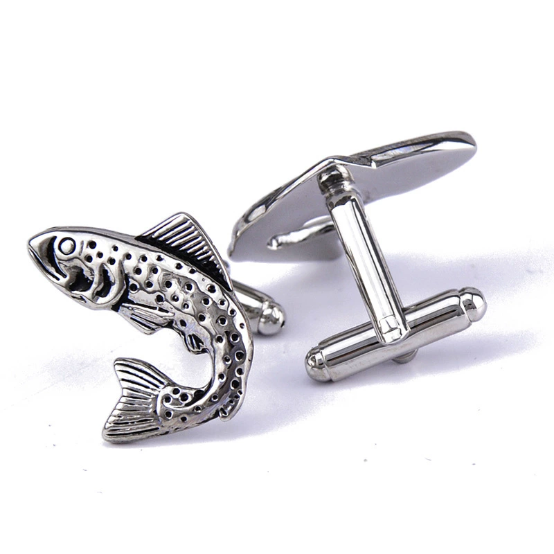 [英博鱼袖扣珐琅袖钉法式衬衫袖纽扣942Cufflinks/动物造型991331]
