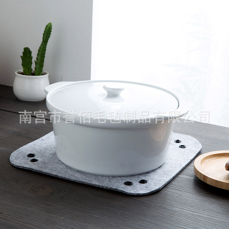 毛毡钥匙遥控器收纳篮 杂物盒 办公杂物收纳盘 多功能盘