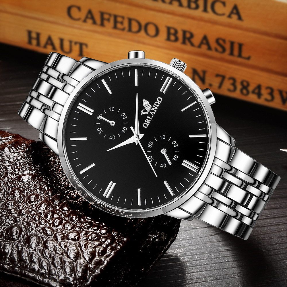 Business Stainless Steel Alloy Men's Watches display picture 1