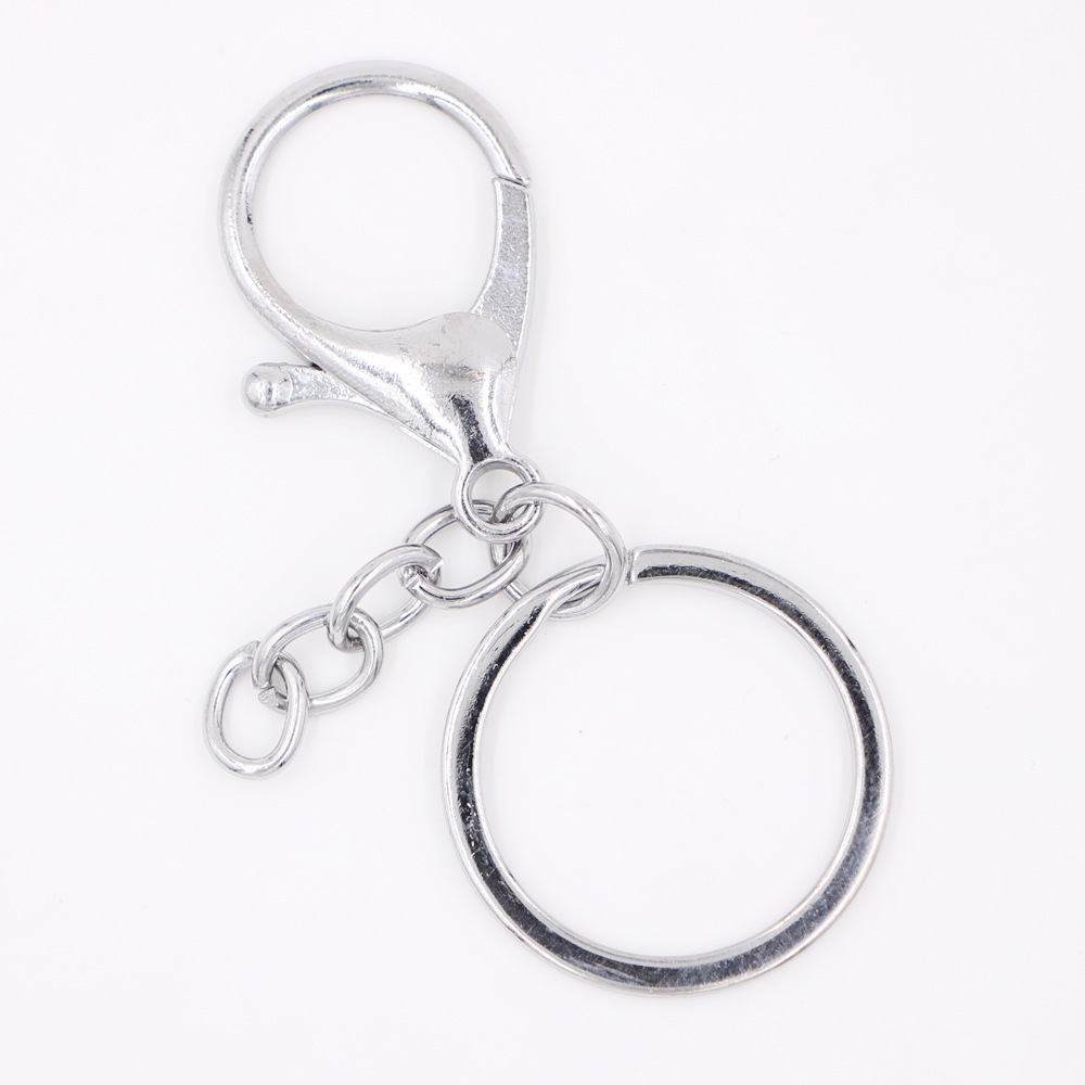 Fashion alloy keychain lobster clasp chain key ring threepiece jewelry accessoriespicture4