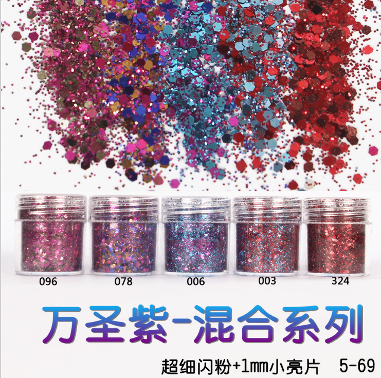 Nagel Glitzer Holografische Dekoration Flocken Glitzer DIY Nailart 3D Pailletten - Bild 27 von 28