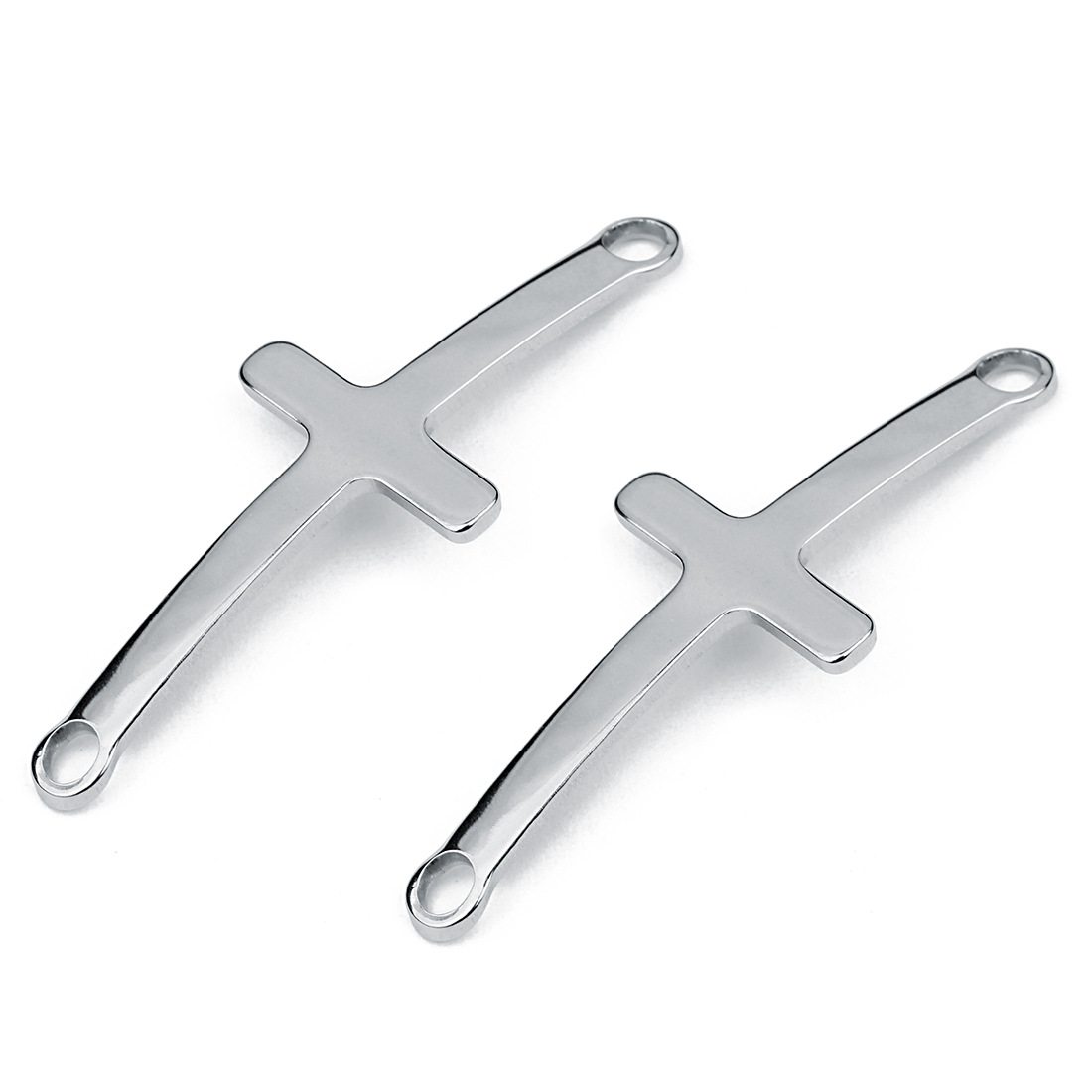 10 PCS/Package Stainless Steel Cross Simple Style display picture 3