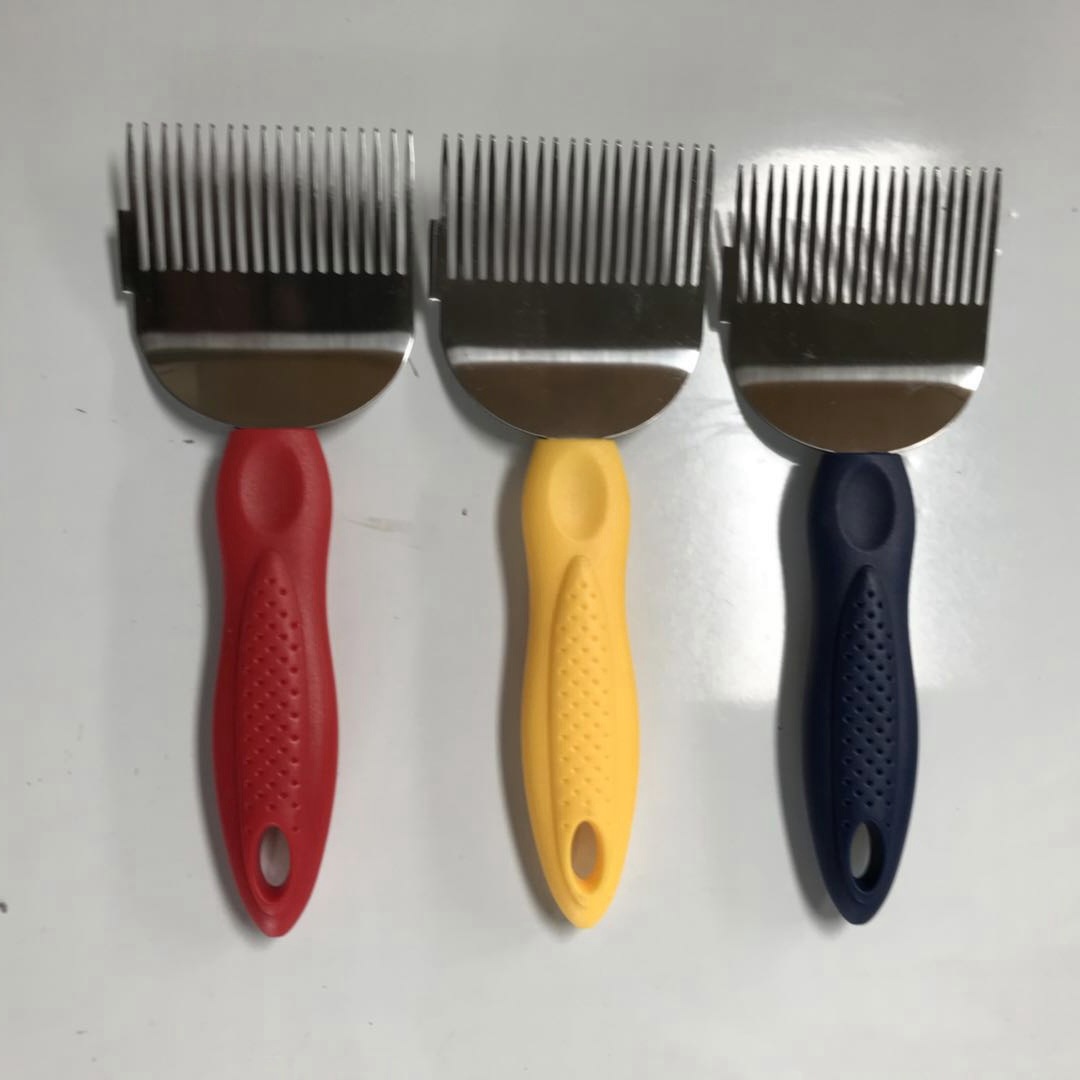 出口多功能割蜜叉 18根不锈钢针式割蜜刀 封盖疏蜜粑 蜂具批发