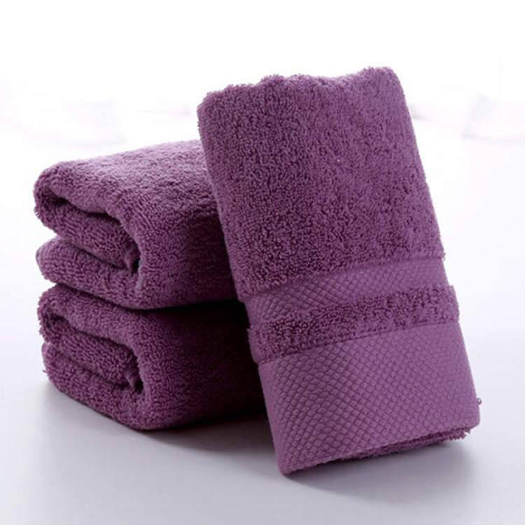 Long-staple cotton bath towels, plain sa...