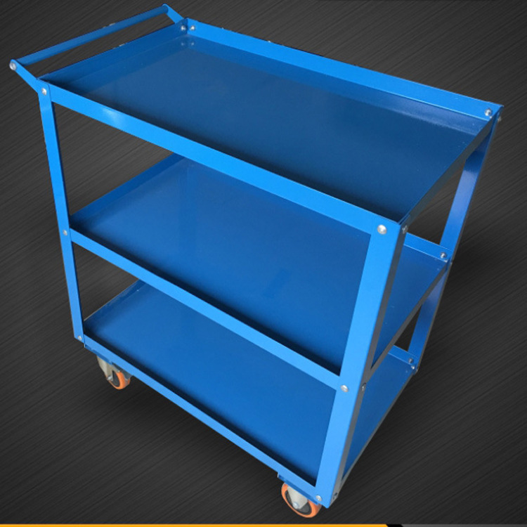 宁波厂家重型维修手推车汽修加厚专用金属零件车间钢制三层工具车