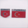 Supply car modified car body stickers Turkish national flag 3D label aluminum alloy sticker side stickers stickers direct sales