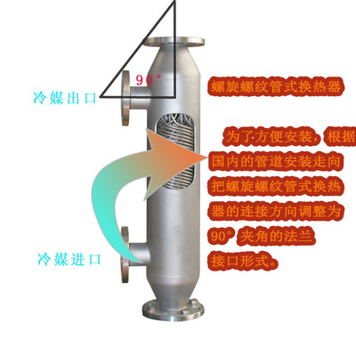 管壳式列管换热器厂家  螺旋缠绕管式换热器  定做传热设备