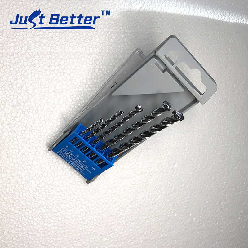 厂家直销5件套 密螺纹镀铬建工混凝土钻套装批发带PS收纳盒